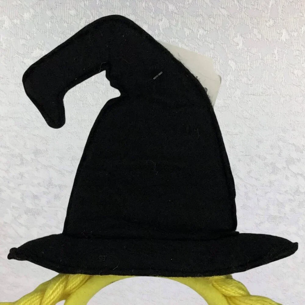 Hanover Teen Scream Witch Hat Yellow Braid Headband Costume Accessory NWT